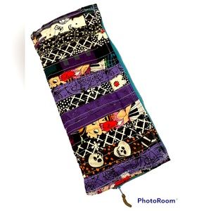 Handmade OOAK make up bag organizer scrap fabric